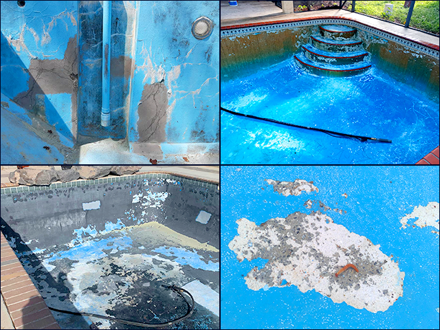 Pool resurfacing outlet